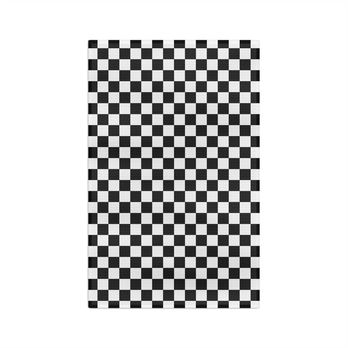 Black Check Tea Towel