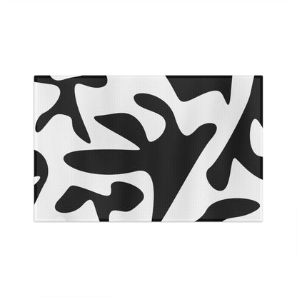 Black Leaf Microfiber Tea Towel